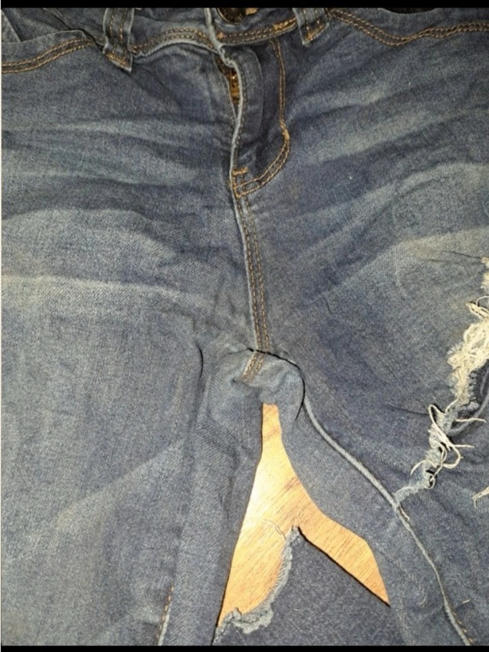YMI Mid Rise Distressed Jeans - Picture 4 of 5